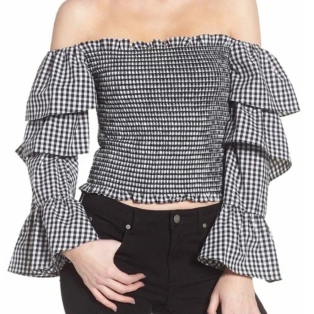 Wayf Denis Off The Shoulder Top